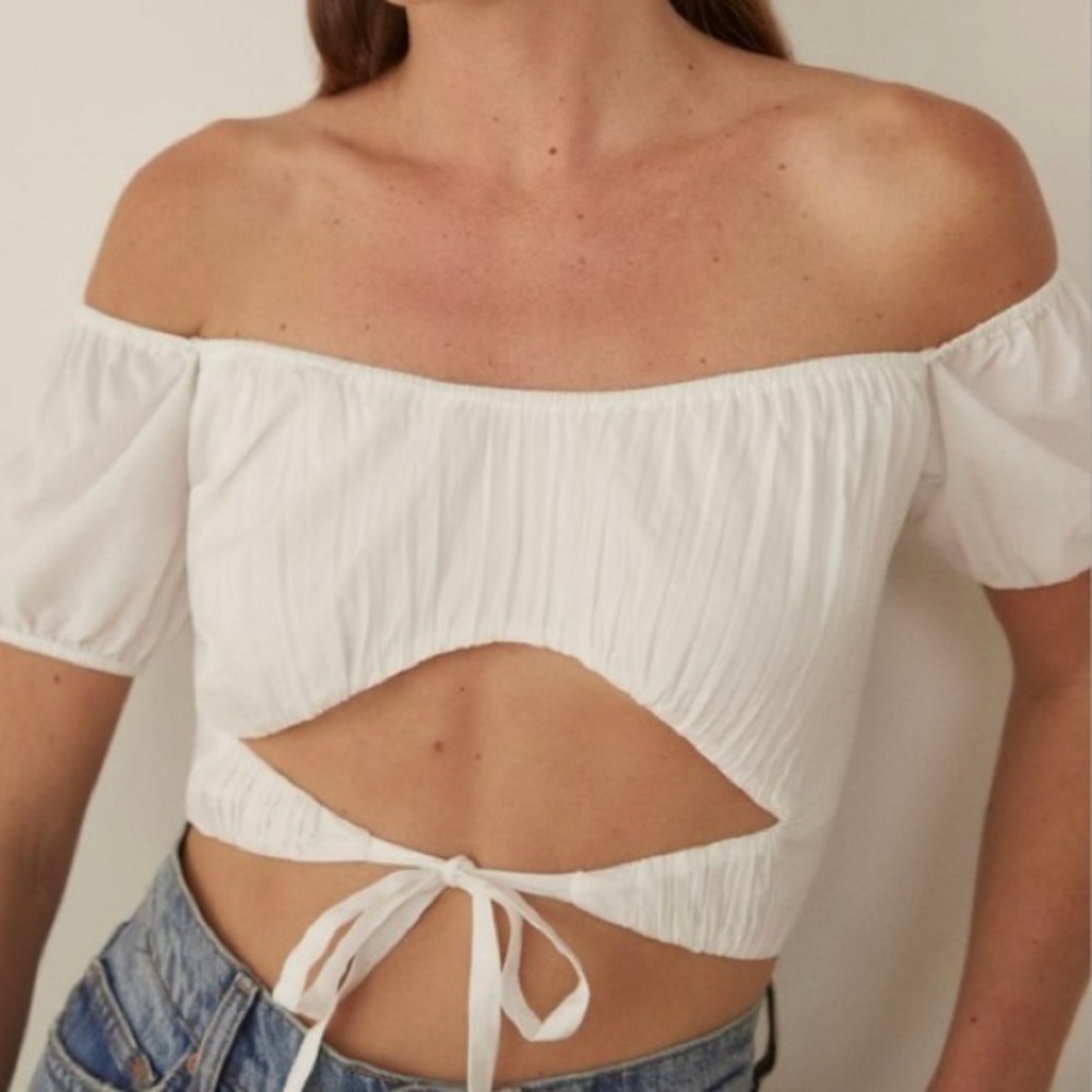 Reformation Pimenta Top in White